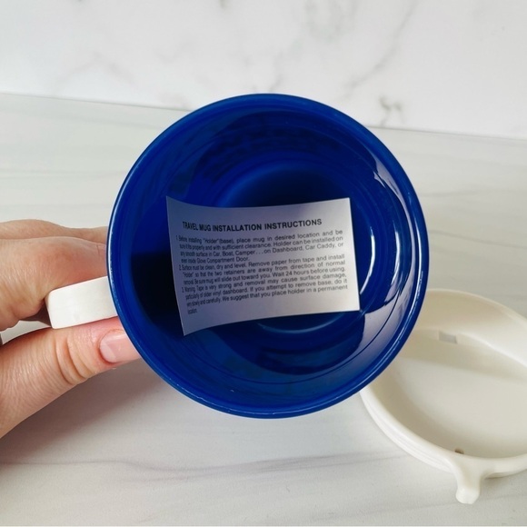 Vintage Maxwell House Coffee Travel Mug w/Lid Sticker Locking Base Removable - Picture 4 of 6